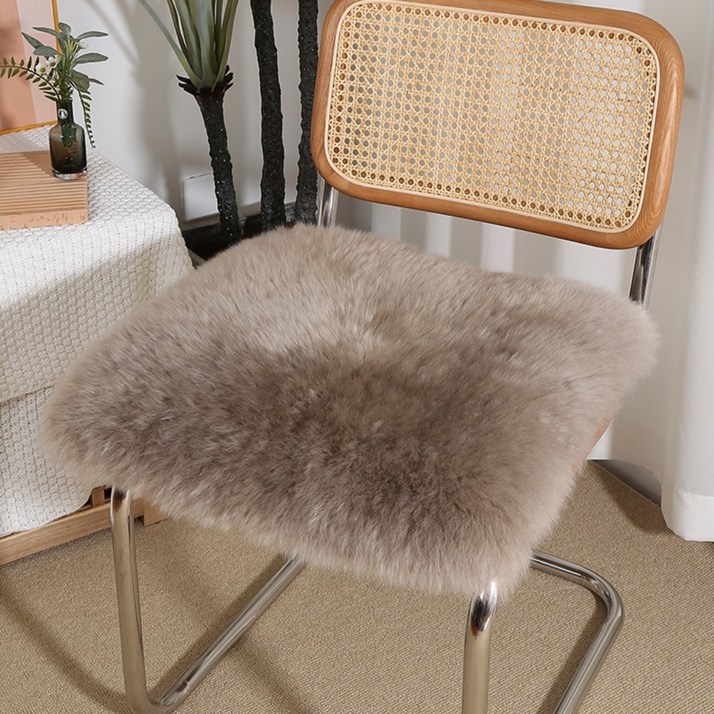 호주 천연 양털 두꺼운 양모 소파 패드 겨울 털 방석 의자 매트