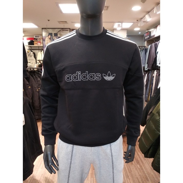 아디다스 오리지날 남성 SPRT 남성 크루 맨투맨 블랙 GJ6769# 신학기 선물하기 좋은 # 백화점 할인 상품# 깔끔한 스타일