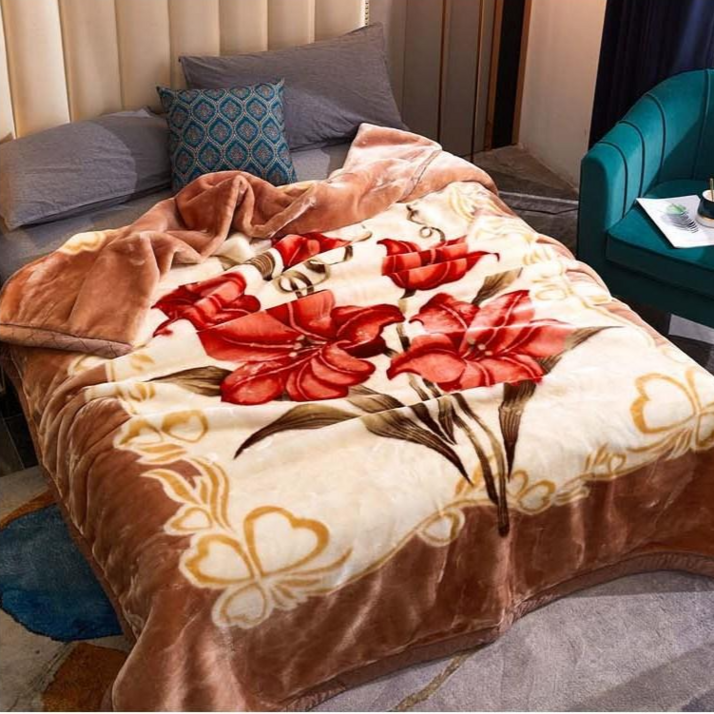 YOPENCE 양면 두꺼운 밍크이불 옛날 밍크담요 할머니담요 레오파드담요 호랑이이불