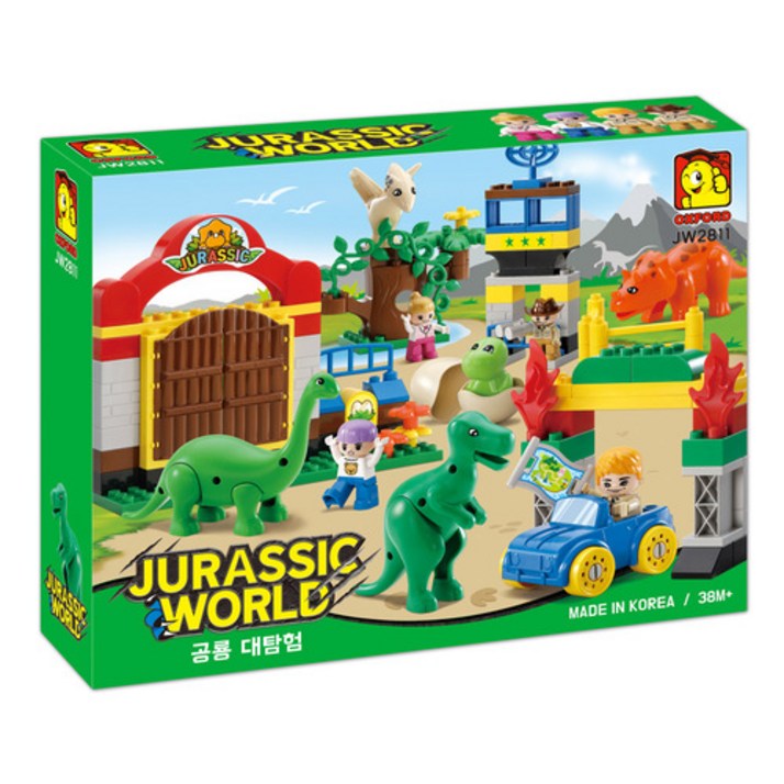 (선물완구) 옥스포드 JW2811 쥬라기월드 공룡대탐험 토들 블록, 단품