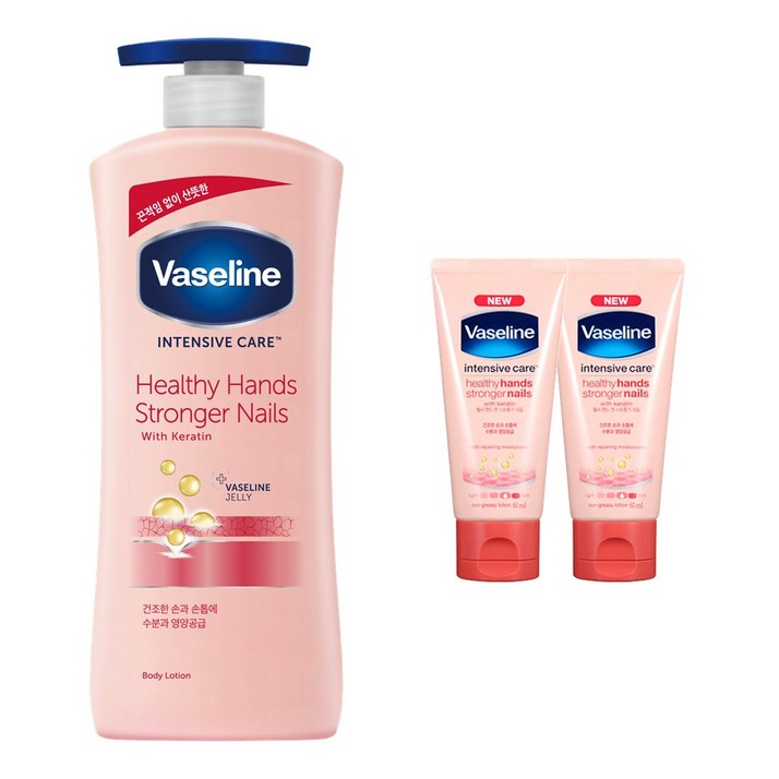 유니레버 바세린 헬씨 핸드 앤 네일 600ml 1개 휴대용 60ml 2개 유니레버 바세린 헬씨 핸드 앤 네일 600ml 1개 휴대용 60ml 2개