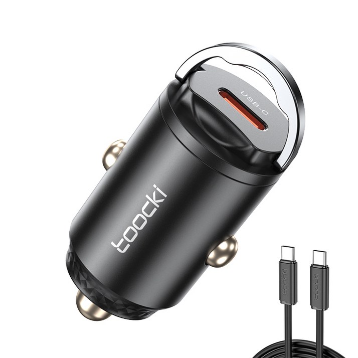 Toocki 차량용 45w PD PPS 초고속충전기 차량용 충전기 c타입 시거잭, 45w