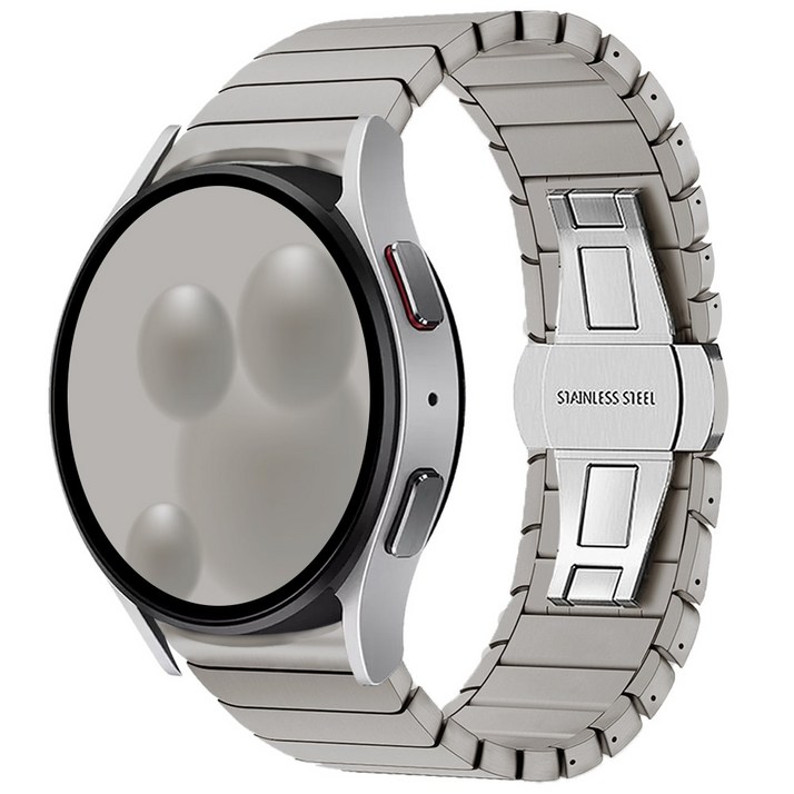 아이메이드잇 갤럭시워치 호환 링크 브레이슬릿 스트랩 밴드, 그레이 티타늄