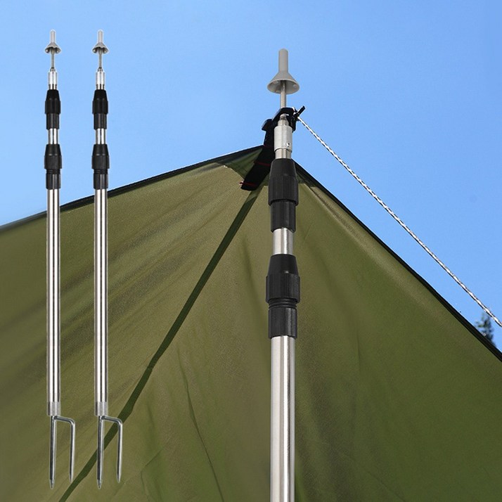 아띠꼴로 슬라이드 타프 폴대 캠핑 텐트 그늘막 지지대 2개1세트