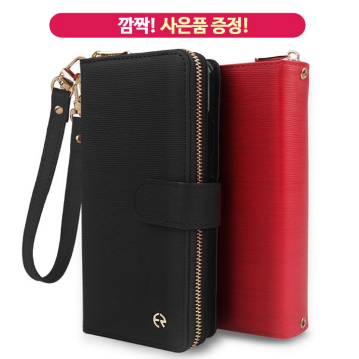 삐니끄니 갤럭시 A32 LTE  SMA325N   CPIZP 0001  pu가죽 지퍼 카드 수납 지갑형 다이어리 휴대폰 케이스  깜짝사은품