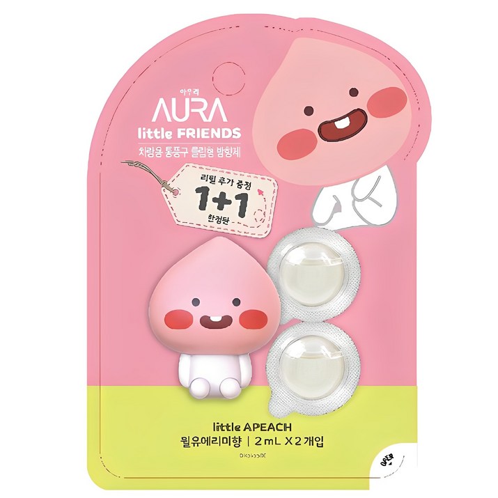 아우라 카카오 차량용 리플어피치 피규어 리필 2ml 2개입
