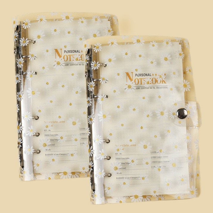 마다꾸미 투명 다이어리 용돈 챌린지 바인더 6공