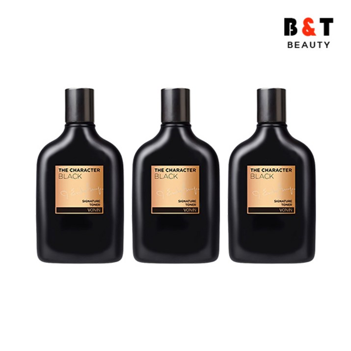 보닌 더 캐릭터 블랙 시그니처 토너 140ml x3, 단품, 140ml