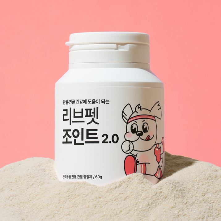 리브펫 조인트 강아지 고양이 관절 영양제 분말형 60g, 1개, 뼈관절 강화
