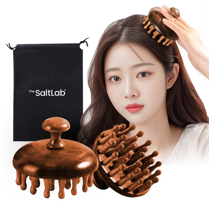 더솔트랩 원목 두피 마사지 괄사