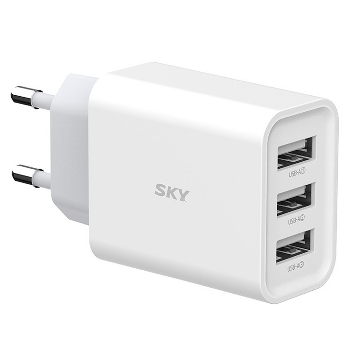 스카이 필 C3 18W 3포트 USB 어댑터 멀티 충전기