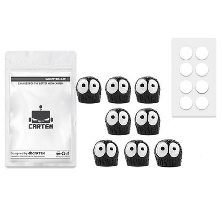 카템 차량용 미니미 피규어 먼지 8p + 양면테이프 CT457