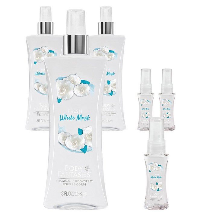 바디판타지 프레시 화이트 머스크 프래그런스 바디 스프레이 236ml  29ml