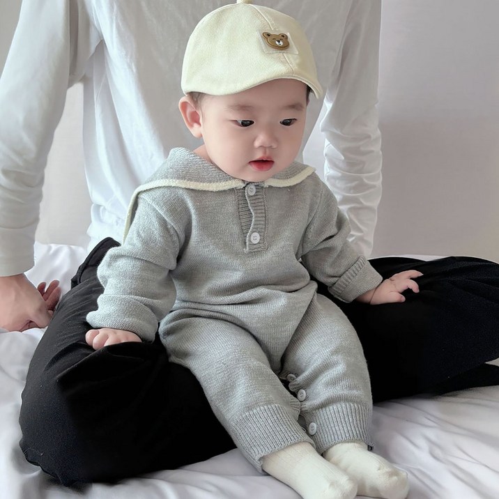 스타도어 유아용 마린 니트 우주복