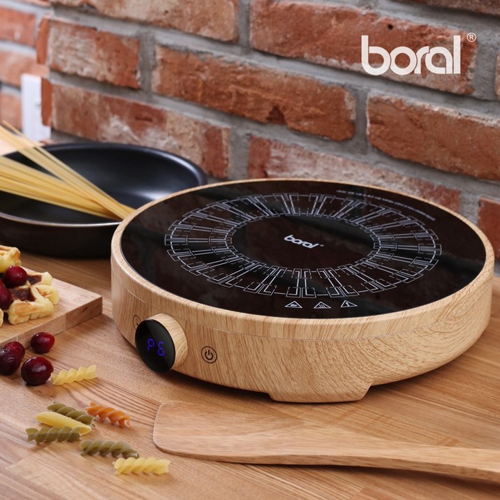 보랄 우드 스타일 인덕션 BR-P505JW 원형 1구