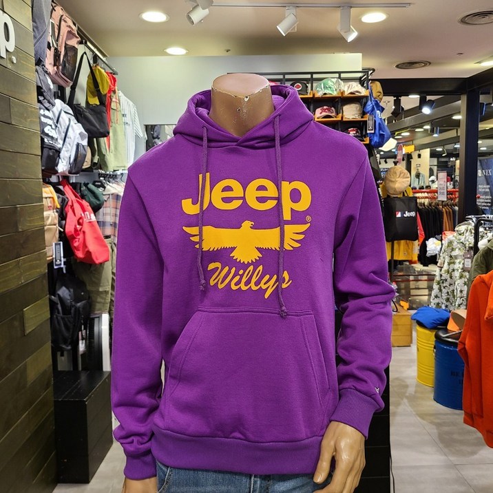 지프 남여공용 기모 JEEP 독수리 후드 티셔츠