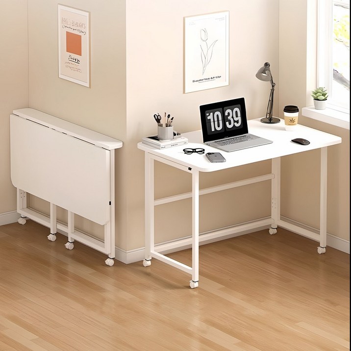 Bornoon 이동식 듀엘 접이식 책상 다용도테이블, 80cm