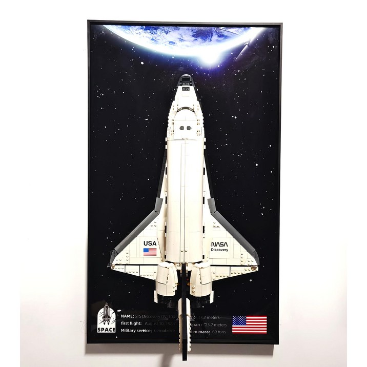 Sungvool 10283 NASA  75x45cm 벽 디스플레이 보드 레고 크리에이터 전문가