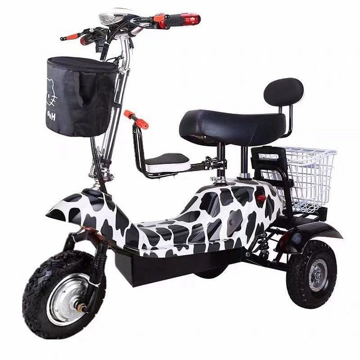 노인스쿠터 전동 삼륜 접이식 장애인 노인전동차 전기 휴대용 수화물 차를 접히는 3개의 바퀴