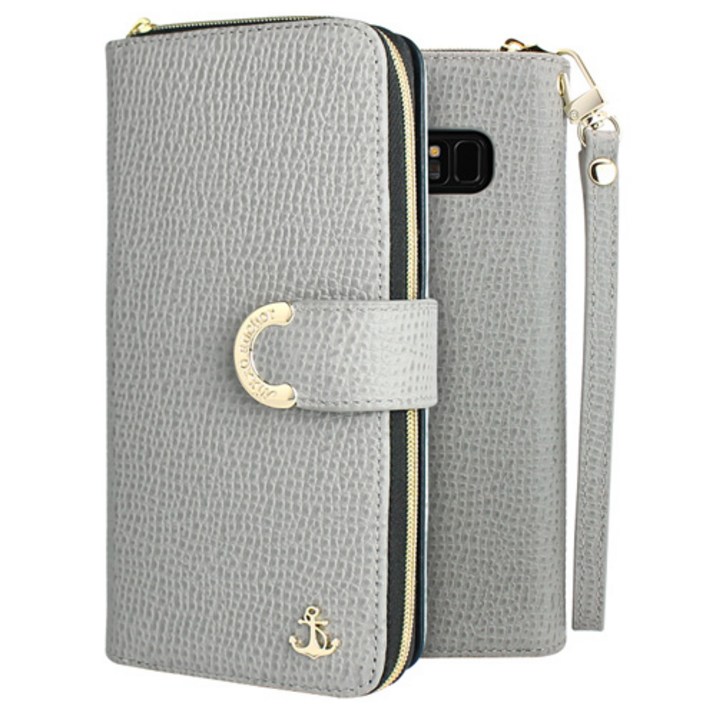 갤럭시 버디3 A156 앵커 지퍼 지갑형 다이어리 휴대폰 케이스 스트랩 포함