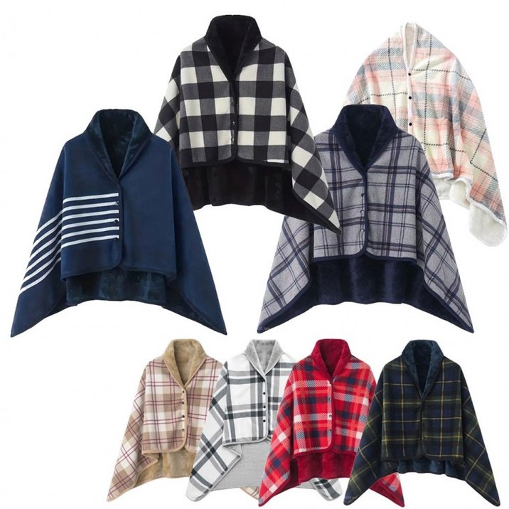 LND (당일출고) 최저가 보드보들 에스타 극세사 융털 똑딱이 담요 무릎 어깨 치마 수면 잠옷 단추 이불