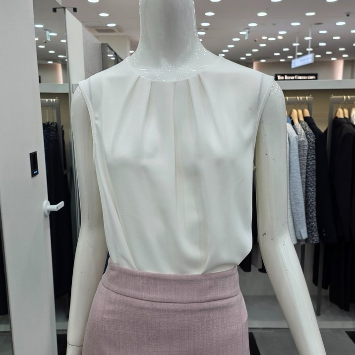 KL KGWBLQD900소프트핀턱블라우스