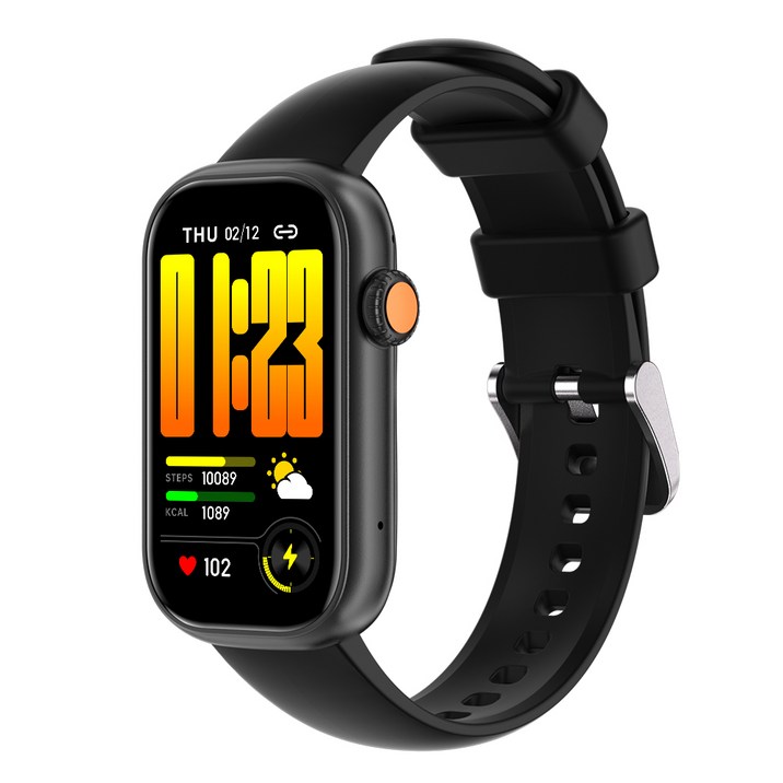 와피크 블루투스 스마트워치 X3 스마트밴드 한글판 학생 어린이 운동시계, 블랙, 3.7cm, GPS + 블루투스