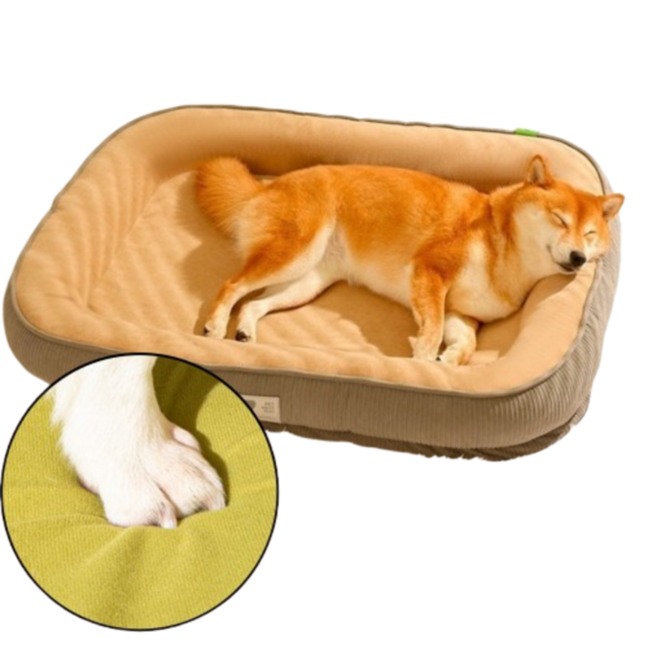 골드릭 강아지 고양이 반려견 푹신한 마약 방석 쿠션, 1개, 브라운