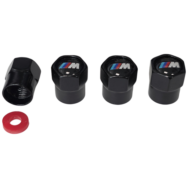 BMW M 타이어 에어캡 밸브캡 마개 4P 1세트 블랙 BMW M 타이어 에어캡 밸브캡 마개 4P 1세트 블랙