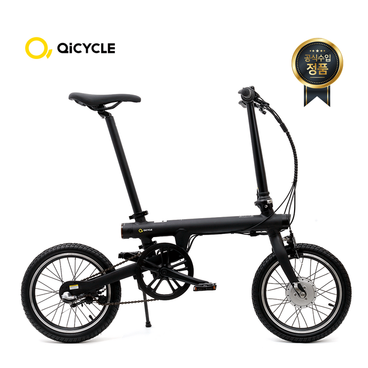 치사이클 EF1 클래식 블랙 전기자전거 초경량 접이식 미니벨로 자전거 토크센터 수입정품, 무광블랙 20230620