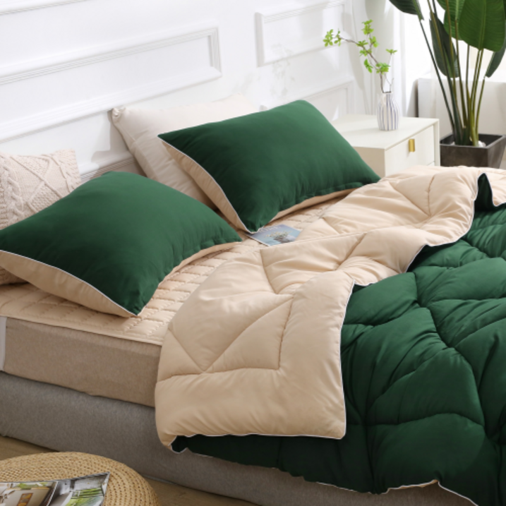 루아베 사계절 양면 차렵 이불패드베개커버 세트