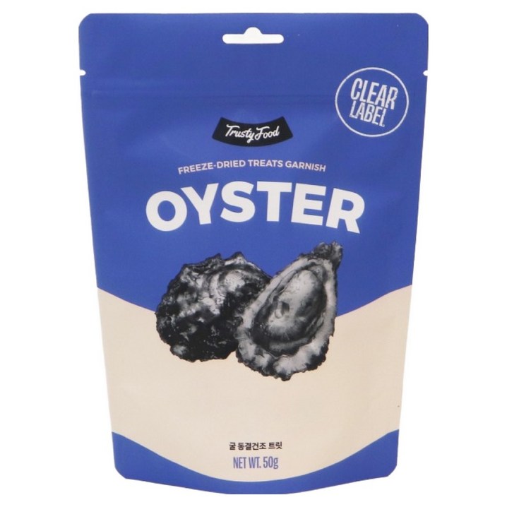 트러스티푸드 강아지 동결건조 해산물 간식, 50g, 1개, 굴