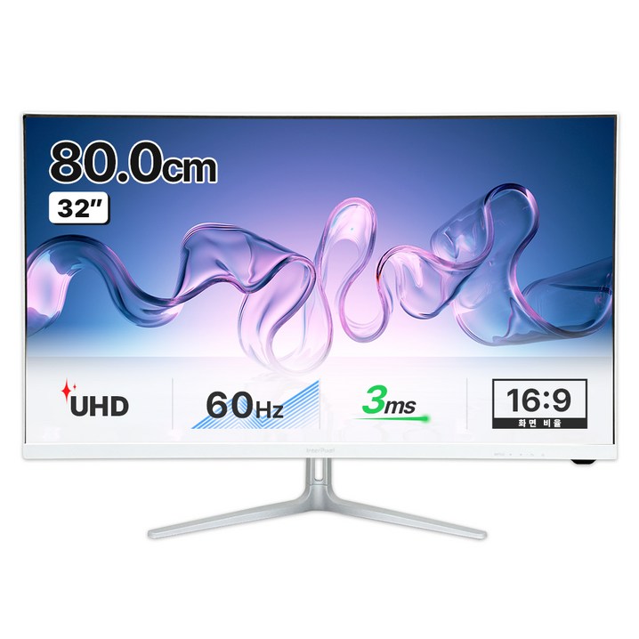인터픽셀 4K UHD IPS 모니터 화이트 에디션, 80cm, IPU3212일반