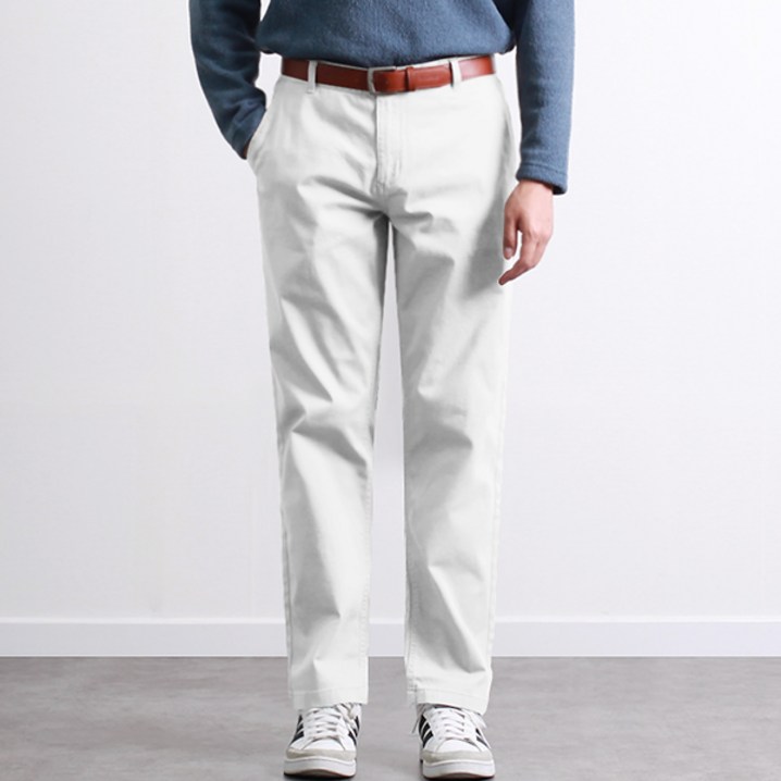 투뎃 남성용 기본 7컬러 일자 면스판 코튼 팬츠