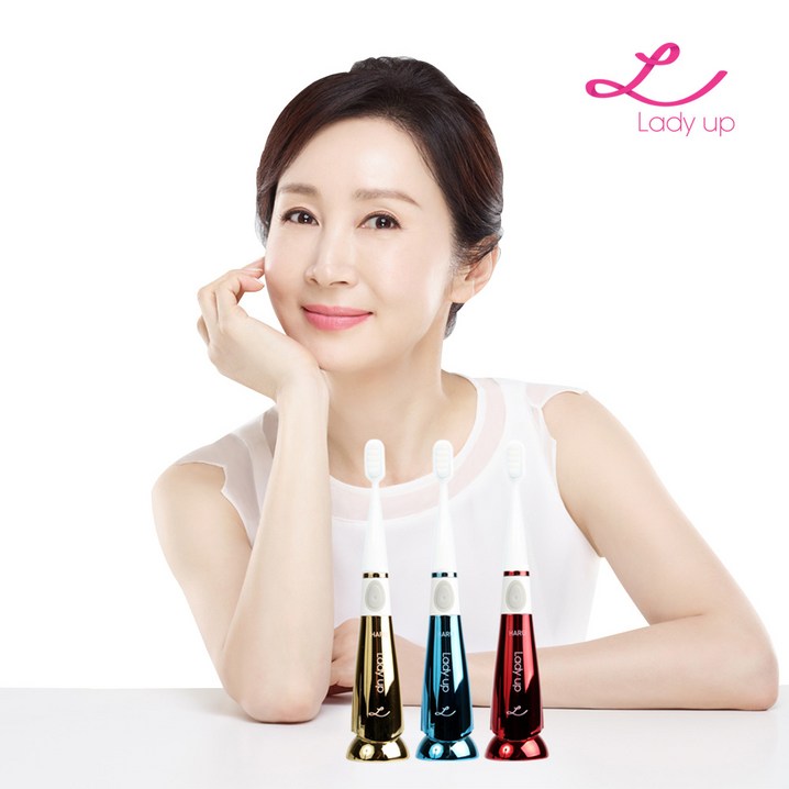 레이디업 전인화와 함께하는 비단 초미세모 음파 전동칫솔 특허받은 전동칫솔, 1개