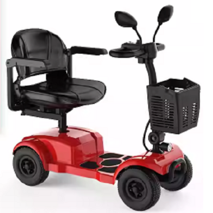 아트테크 전동스쿠터 추석 효도 부모님 선물 장애인 노인 어르신 시니어 노약자 접이식 4륜 배터리분리충전 전기스쿠터, 1세트, 리튬밧데리 12A  400W