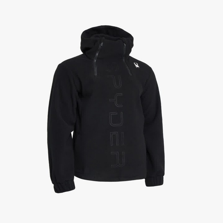 스파이더 본사 공용 라이프 스타일 플리스 풀오버 후디 SPHWCNHD304UBLK