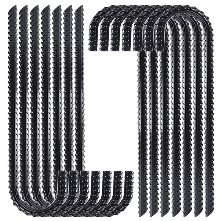 30cm 쇠말뚝 텐트팩 철근말뚝 철근팩 철물, 블랙, 50개