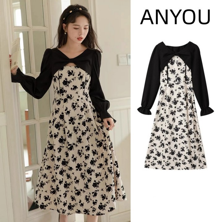 ANYOU 여성원피스 나시롱원피스 휴양지룩 플라워 원피스 세트 하객원피스 ANYOU 여성원피스 나시롱원피스 휴양지룩 플라워 원피스 세트 하객원피스