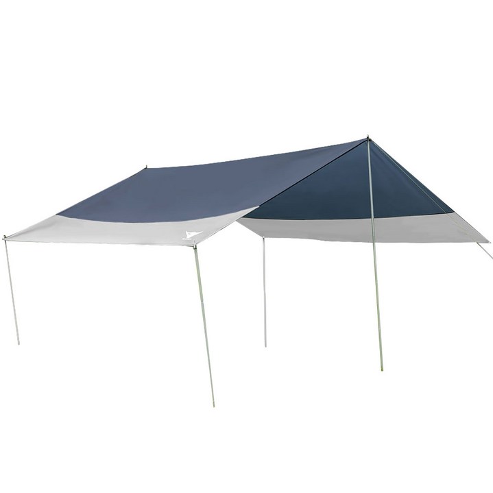 케이포캠프 방수 코팅 컴팩트 사각 렉타 타프, 차콜