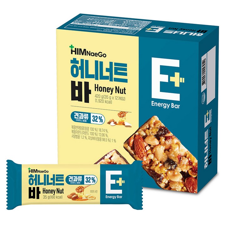 힘내고 허니너트바 12p, 420g, 1개 힘내고 허니너트바 12p, 420g, 1개