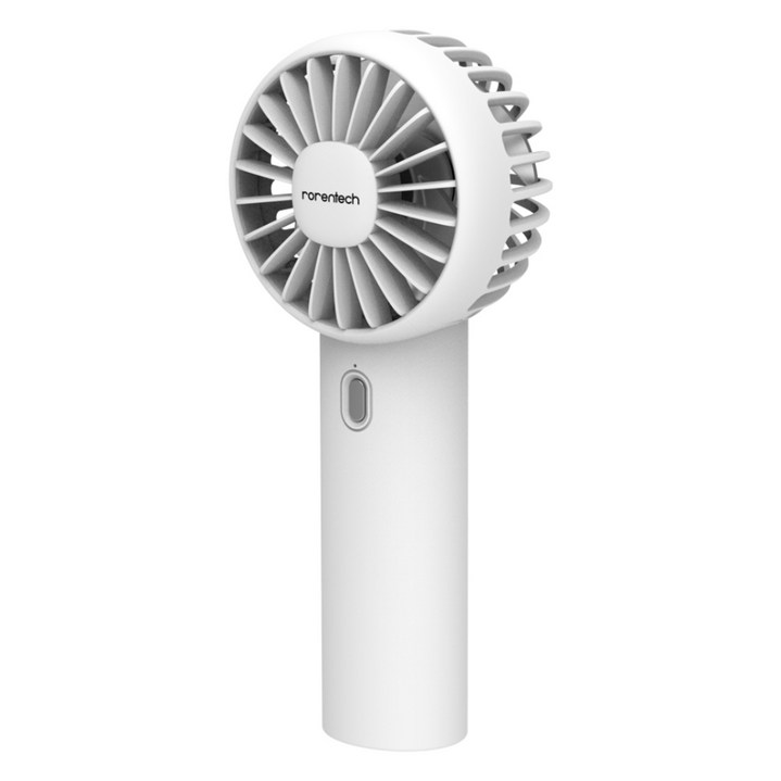 로랜텍 윈쿨 스몰 저소음 경량 미니 핸디 무선 휴대용 손선풍기, 단일상품, WHITE