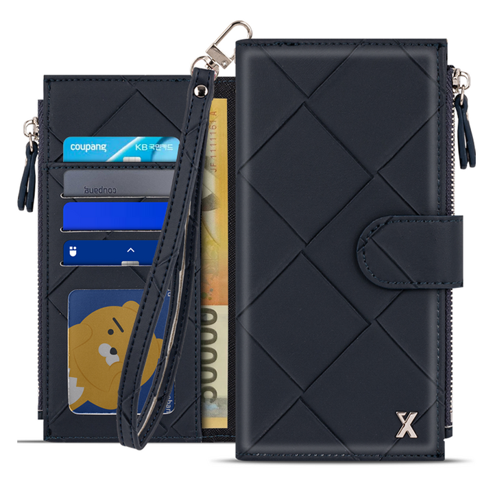 엠피에스 엑스 비아르 지퍼 다이어리형 휴대폰 케이스