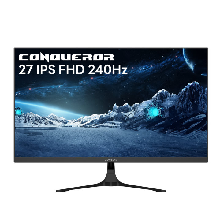 빅트랙 컨커러 68.58cm FHD 240Hz 280Hz Fast IPS 1ms FPS 게이밍 모니터 블랙, 27FM24001일반