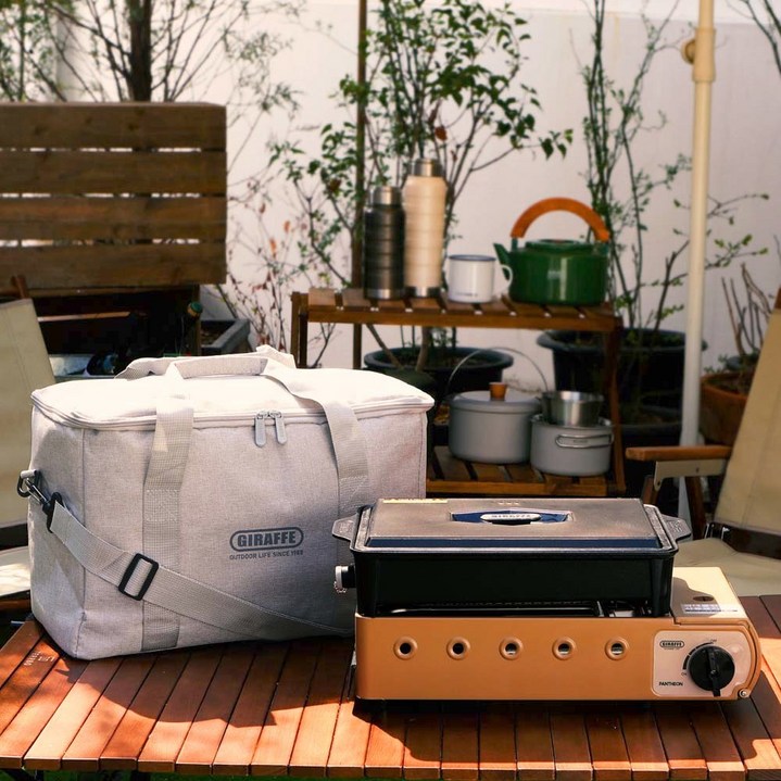 지라프 구이바다 부르스타 가스버너 캠핑용 탄컬러 M  풀세트