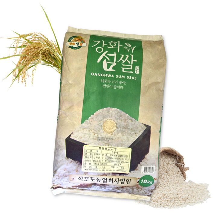 리프린 25년 햅쌀 강화 석모도 누룽지향쌀 강화섬쌀, 10kg, 상등급, 1개, 10kg