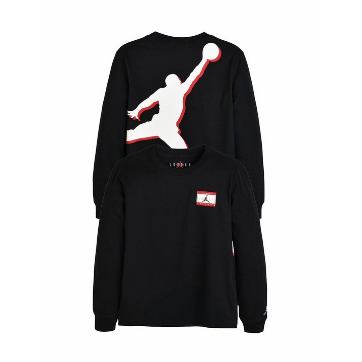 나이키키즈 조던 AJ라벨 긴팔티셔츠 (주니어) N253TS358P 140-170 BK