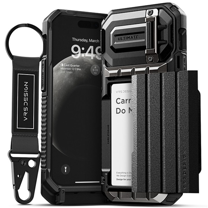 베루스 아이폰14 프로 담다글라이드 하이퍼 4장 카드 수납 카메라 보호 휴대폰 케이스