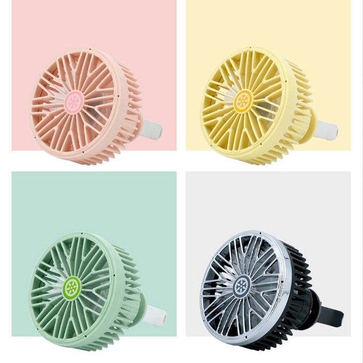 CARFAN1 차량용 선풍기 1+1 카풍기 여름 송풍기, CARFAN1-차량선풍기(블랙+옐로우)