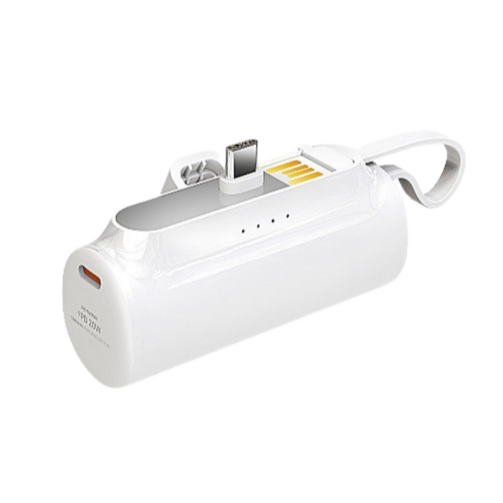 엑티몬 PD20W C타입 고속 미니 일체형 보조배터리 5000mAh, 단품 엑티몬 PD20W C타입 고속 미니 일체형 보조배터리 5000mAh, 단품